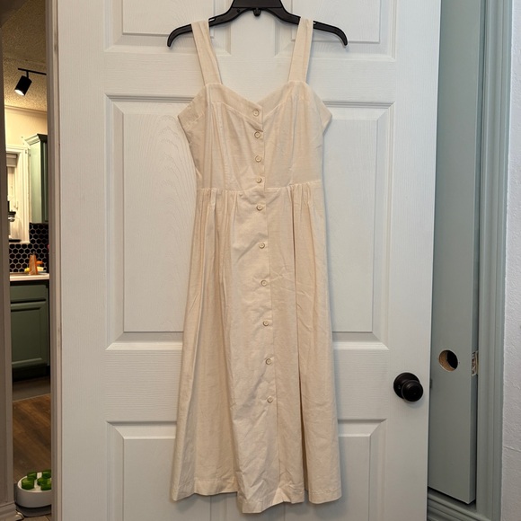 hare Dresses & Skirts - Chic Cream Button-Front Midi Dress